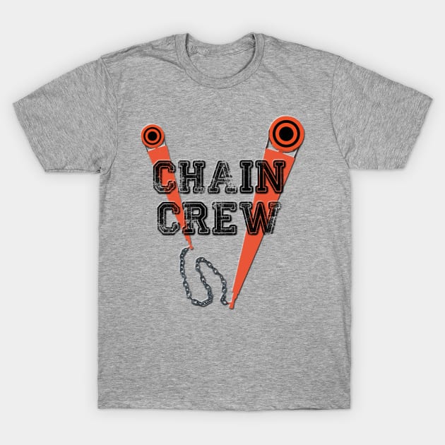 Football Chain Crew T-Shirt by ArmChairQBGraphics